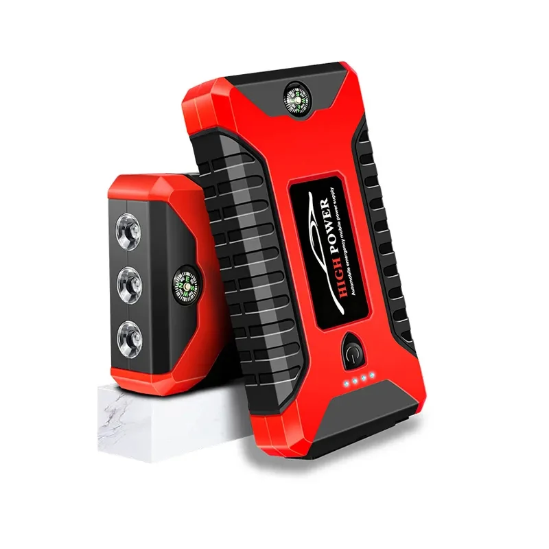 12V  600A Gasoline Car General Purpose Battery 99800mAh Tire inflator 150PSI Portable Car Jump Starter with Air Compressor