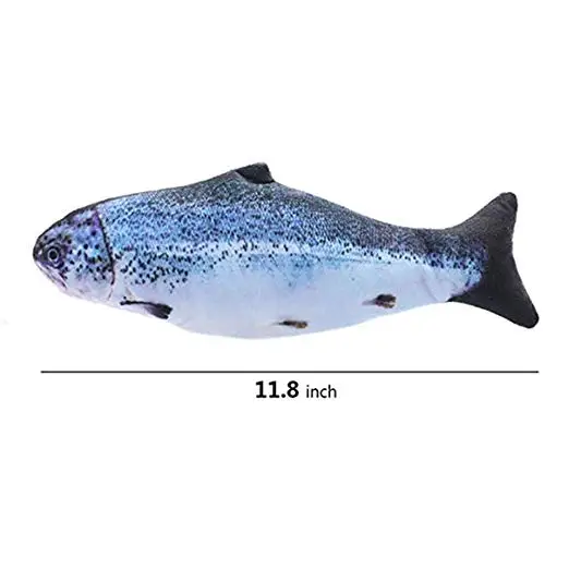 Electric Cat Toys Interactive Cat Toys Fish for Kitty Catnip Cat Toys Perfect for Biting Chewing and Kicking Moves by itself