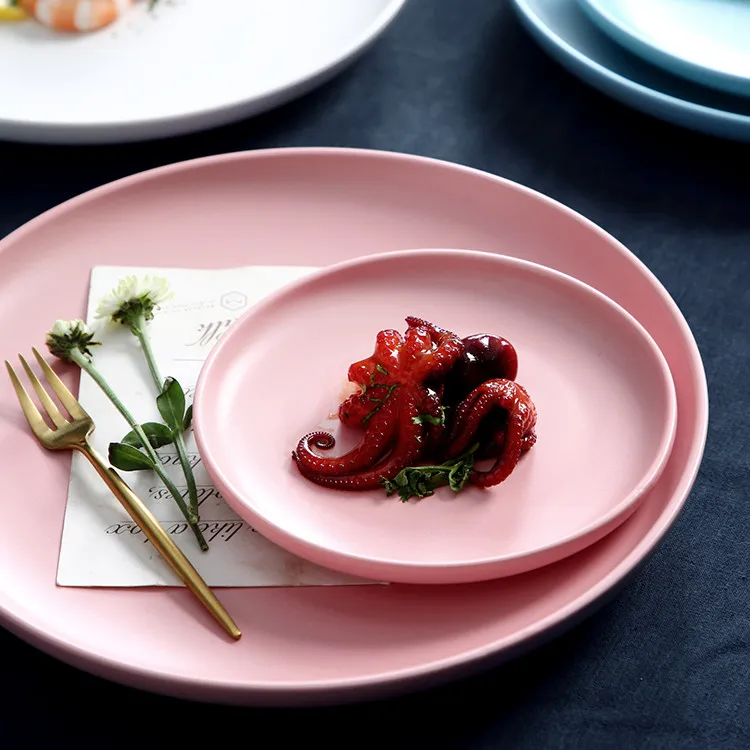 Custom Porcelain Dinner Set of Plates for Restaurant Hotel Fine Porcelain Dinner Set