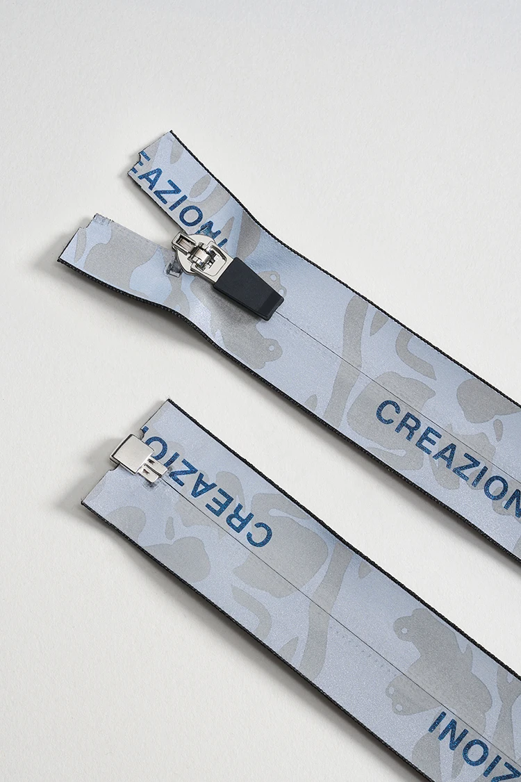 YAB March Expo Customized Size 5# Jeans Reversible Reflective Nylon Coil Zipper Rolls