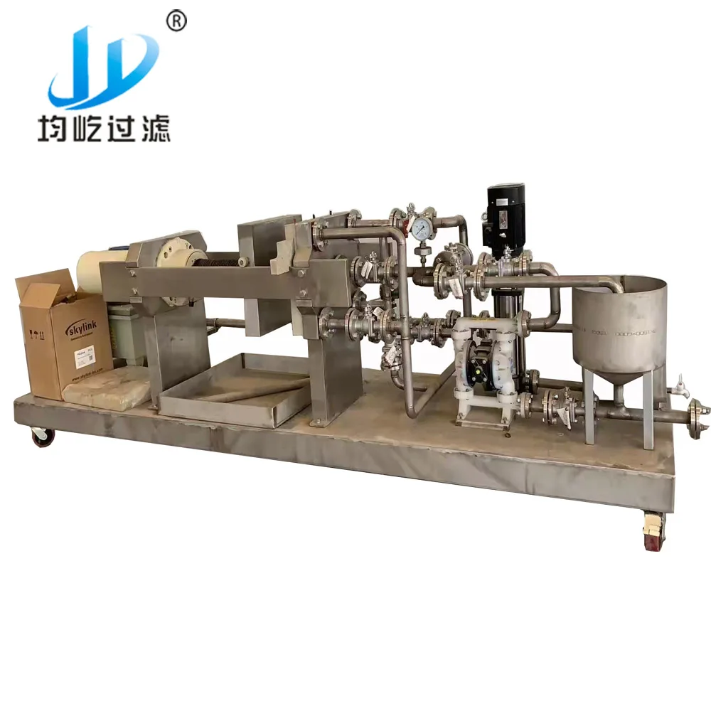 Movable filter press machine for laboratory teste de filtro prensa