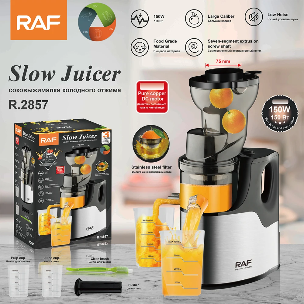 RAF Hot Sale Multi-functional Juice Extractor food processor fruit & vegetable juice Slow Juicer