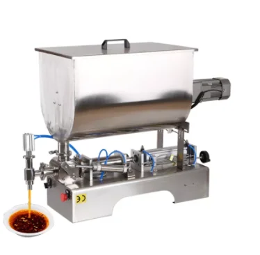 Drink Water/Beverage/Sauce/Juice/Gel/Jam/Butter/Paste Production Line Filling Machine with Mixer Mixing Tank