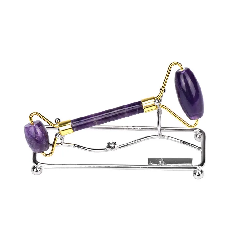 Оригинальный завод Аметист массажер Кристалл Аметист Кварцевый лицевой нефрит ролик
