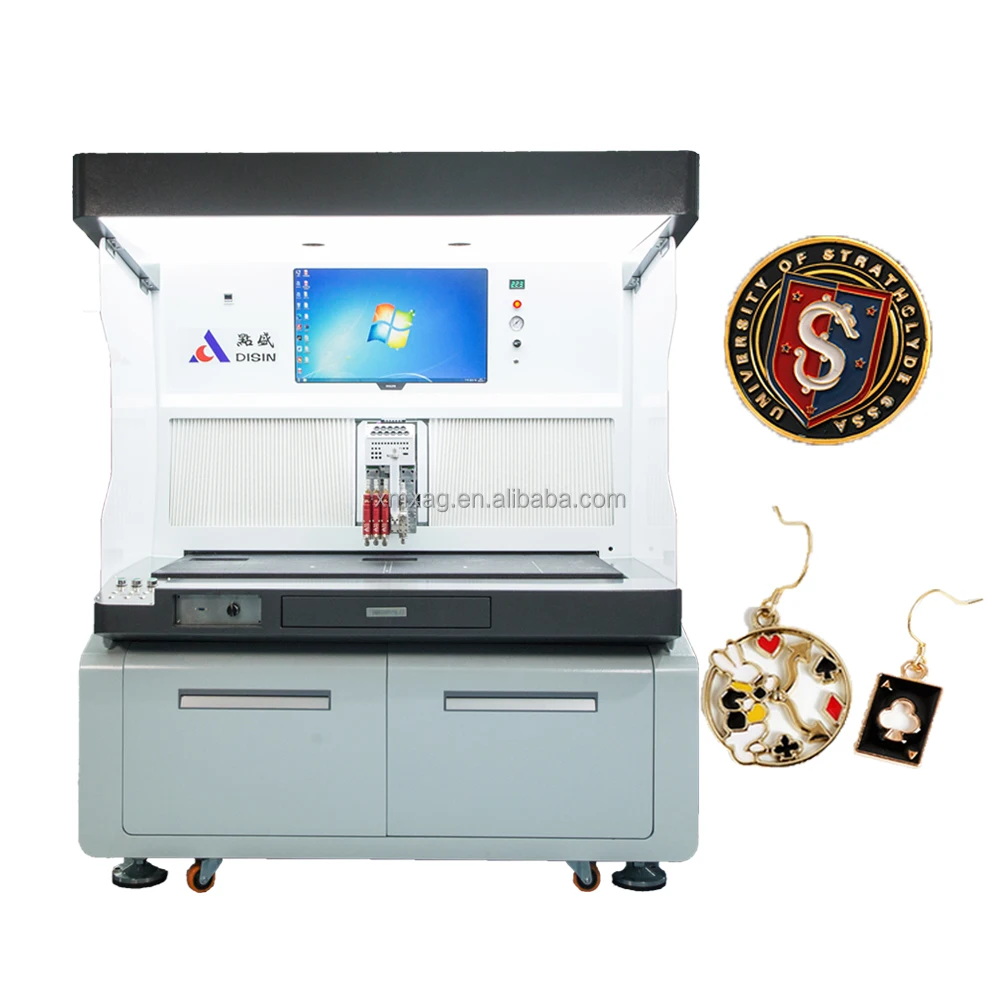 2023 New Double station CCD vision multifunctional automatic color spraying painting machine