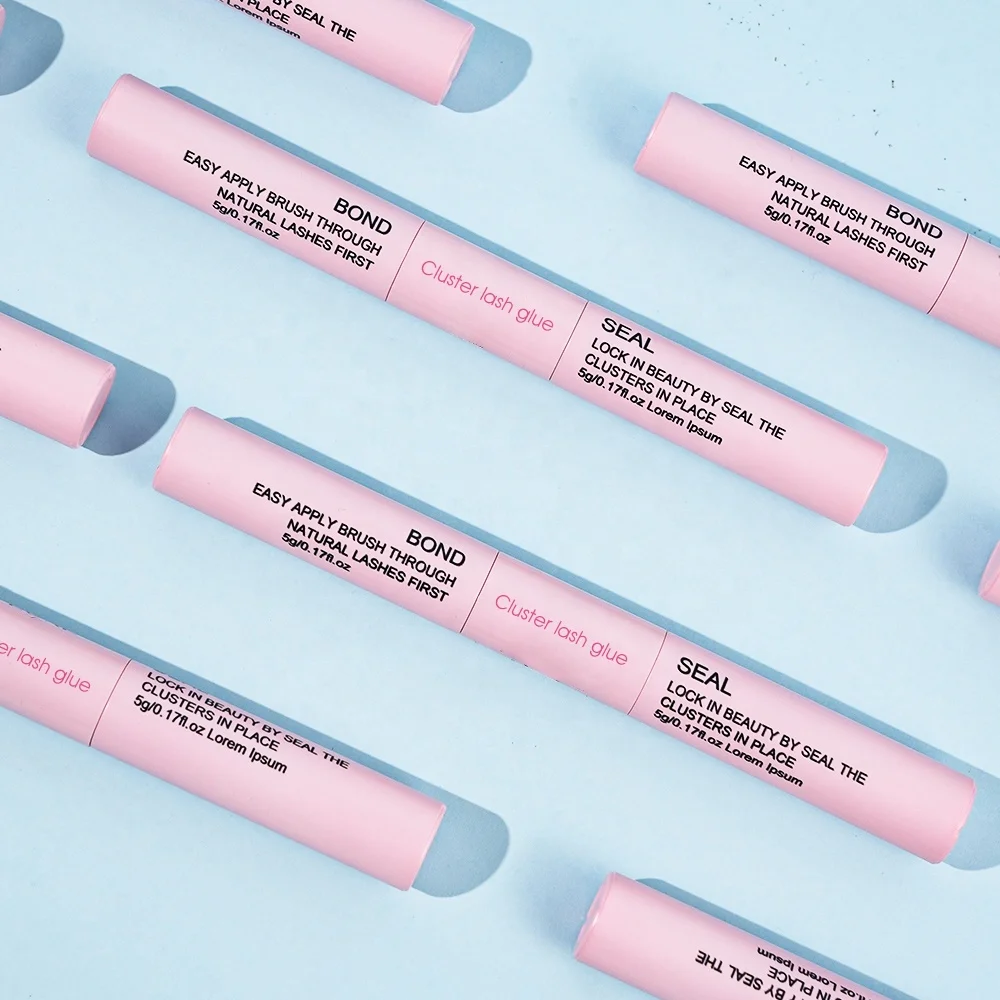 Waterproof Lash Bond Seal Wholesale Private Label Strong Cluster Lash Glue Professional Double Head Diy 5ML Lash Glue