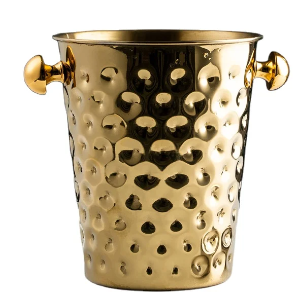 5 л охладитель для вина в виде молотка серебристые/золотистые ведра льда цвета шампанского с металлической