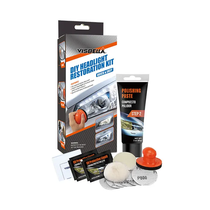 Visbella HG0086CR5P Heavy Duty Car Headlight Restoration Kit