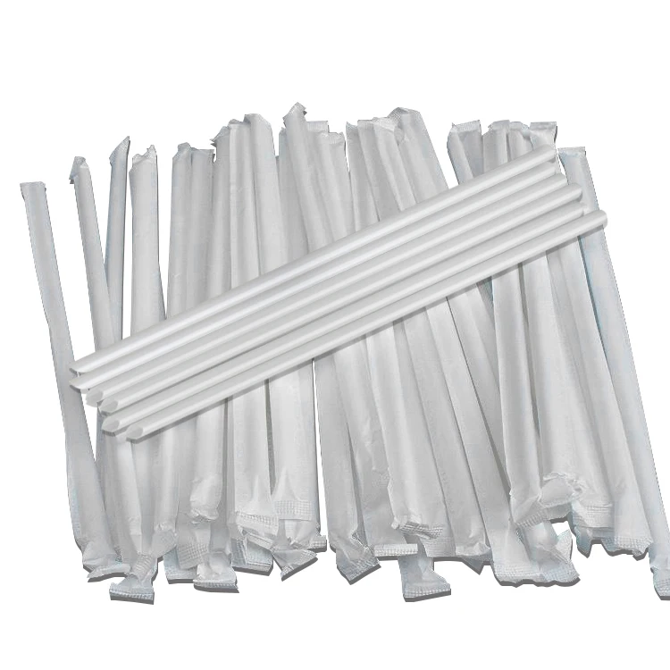 Green dot Custom 100% Compostable Biodegradable Flexible PLA Plant Based Drinking Straw Bendy Straws Manufacturer