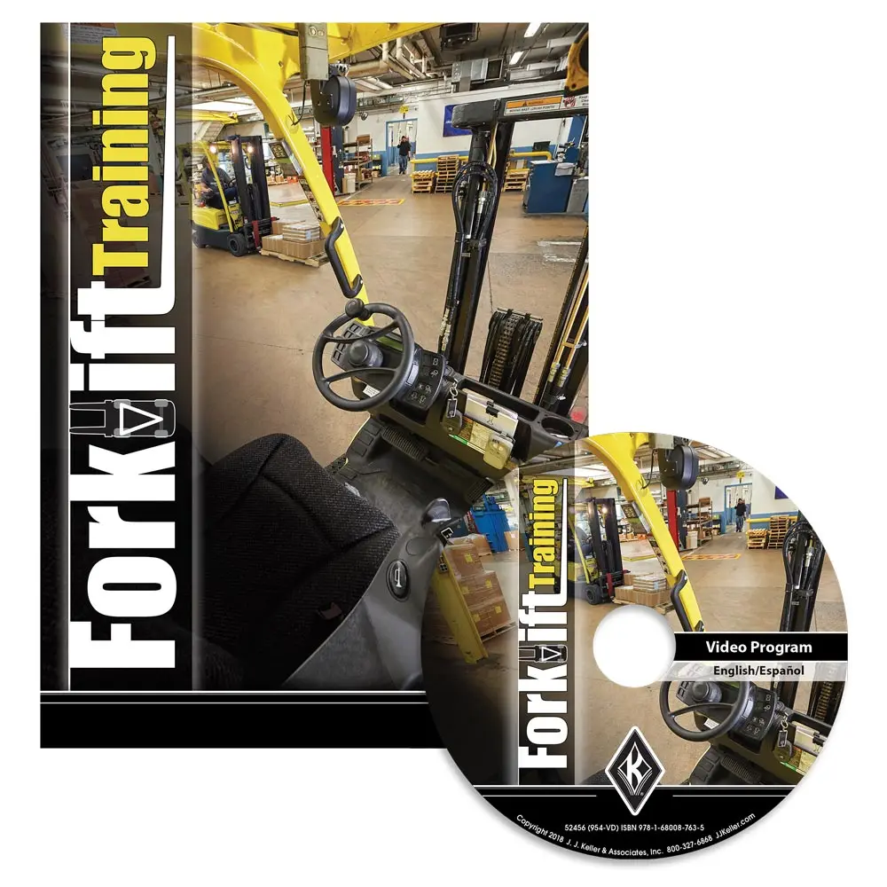 
Forklift Training - Training Program DVD/CD Video in English & Spanish - 100% OSHA Compliant for Training Certification 