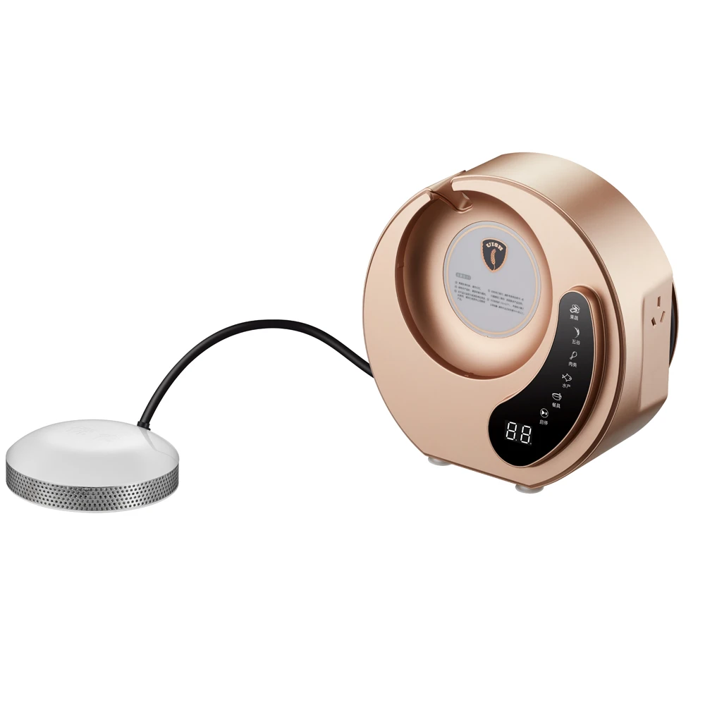 Manufactory Tabletop Ozone Technology Touch Screen Virus Washing Gold Food Cleaner Vegetable Washer