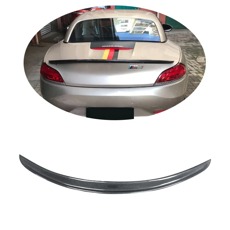 Спойлер багажника из натурального углеродного волокна для BMW Z серии Z4 E89, 3D стиль, спойлер из углеродного волокна, задний багажник, спойлер 2009-2013