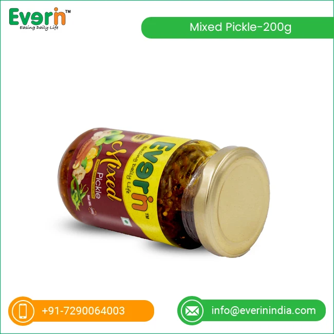 Homemade Taste Mixed Vegetable 200g Pickles for Sale