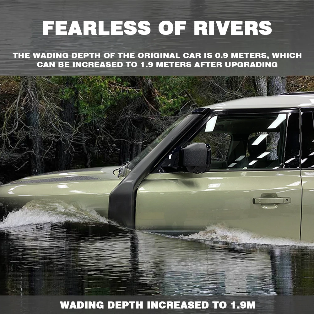 1Set Car ABS Plastic Air Intakes Parts Set Auto Snorkel Kit 2020 Land Rover Defender 110