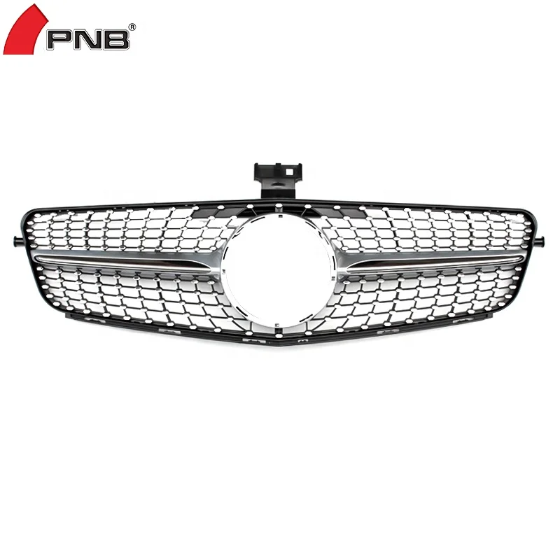 Звездный Шипованный гриль для mercedes benz c300 2009 c180 C200 C260 2007 2008 2009 2010 2011 2012 2013 2014