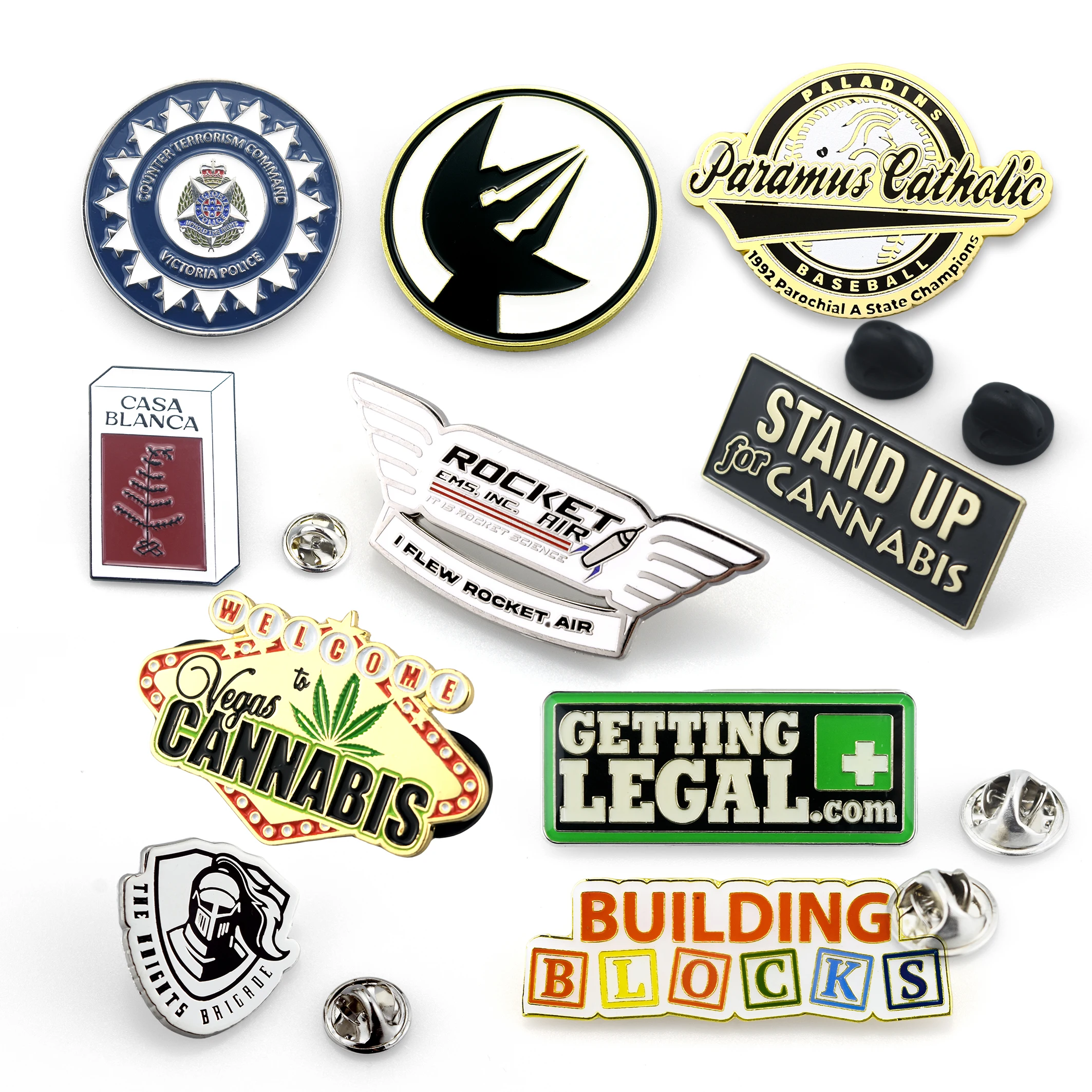 Customized Enamel Lapel Pin  Metal Craft Badge Souvenirs Custom Logo Soft Hard Enamel Pins