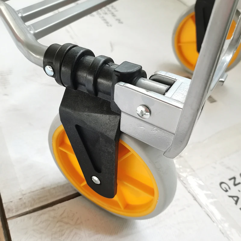 Hand Truck Popular Type Welding Cart Pushcart Pallet Trolley Two-wheel Pushcart Trailer Folding Silent Handcart Moving Van