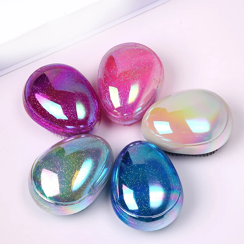 Новая Модная Портативная пластиковая эллиптическая Массажная расческа для волос прямые расчески предотвращающие