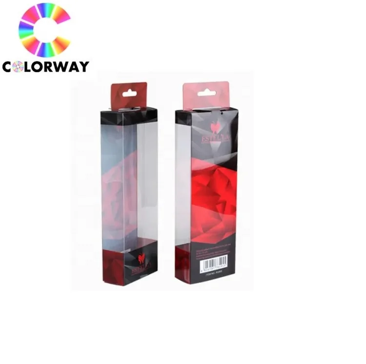 Fashion Wholesale Custom Foldable Cosmetic Clear Colorful Frosted Clear PVC Box