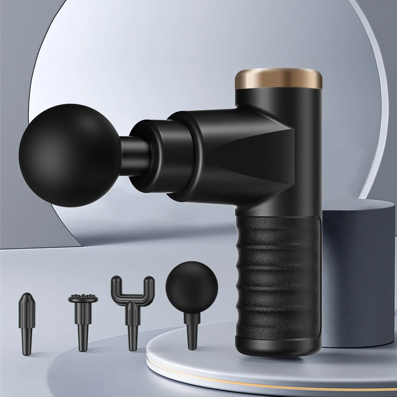 2024 Smart Wireless Portable 4 Head Mini Massage Gun Muscle Health Care Multifunctional Gun Massage