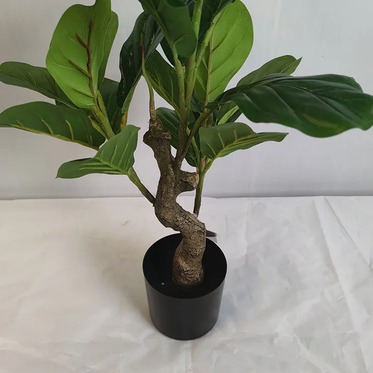 60cm Green Faux Artificial Banyan Tree Bonsai Plant Artificial Palm Tree For Outdoor Indoor Home Garden Landscaping Decoration