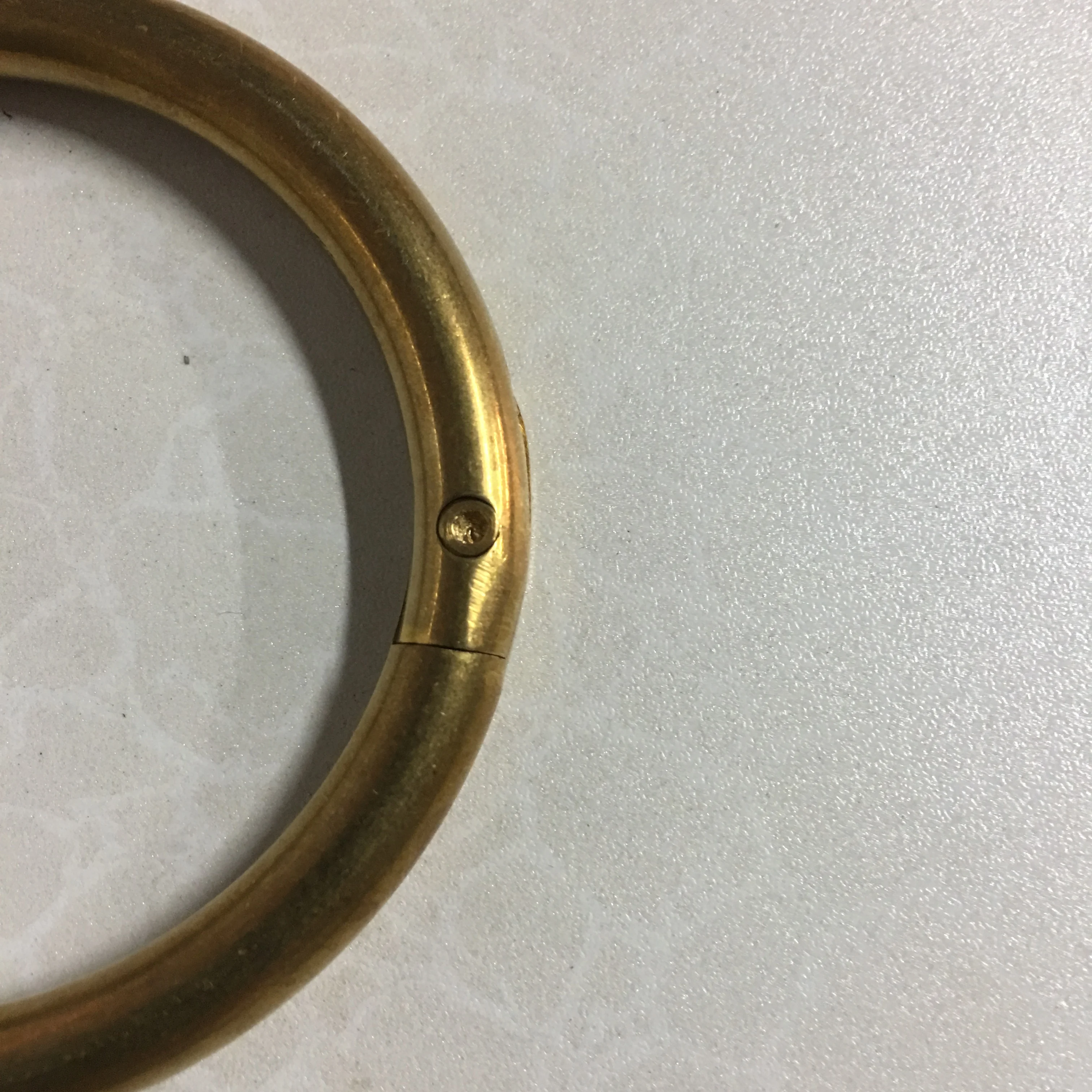 diameter 8 cm pure brass cattle nose ring