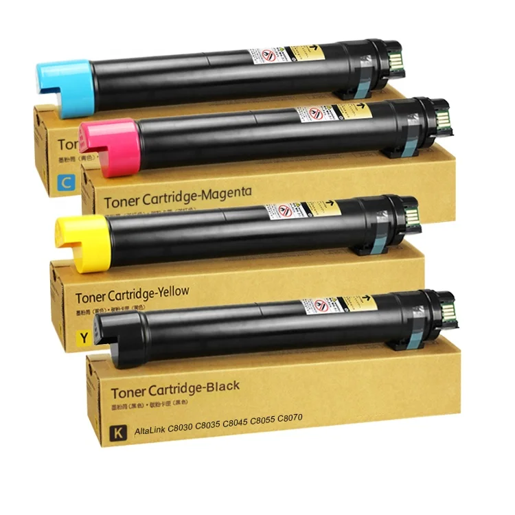  Премиум совместимый тонер Xerox C8030 с чипом 006R01697 006R01698 006R01699 006R01700 используется для AltaLink C8045 C8055