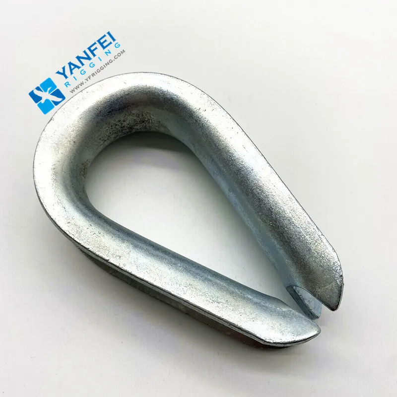 Fasteners Standard DIN6899 Steel Wire Rope Thimble, Cable Eyelet Thimble, Sailboat Hardware Wire Rope Fittings
