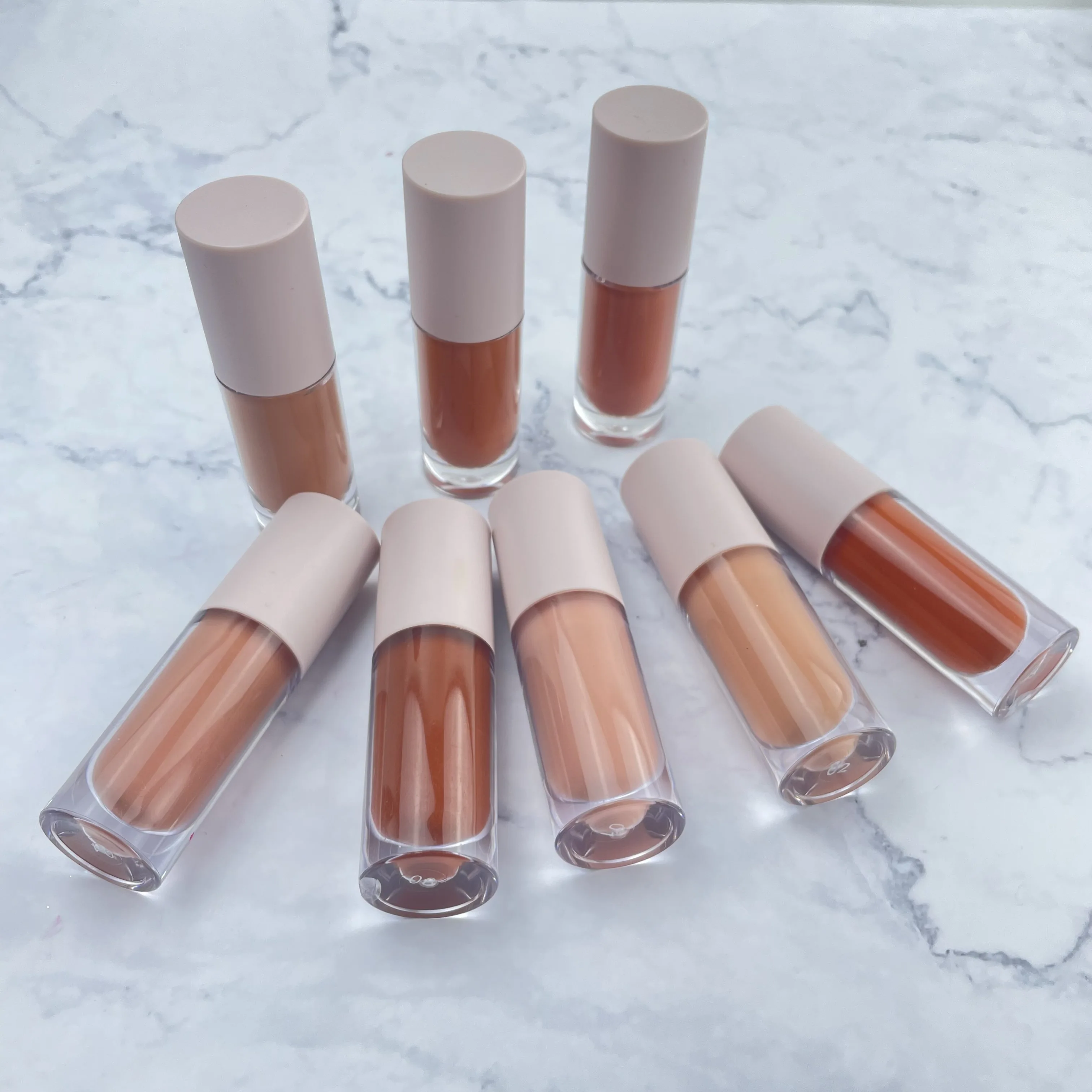 Make Your Own Brand High Pigment Cruetly Free Vegan Nude Matte Liquid Lipstick Private Label Waterproof With Big Wand Tube