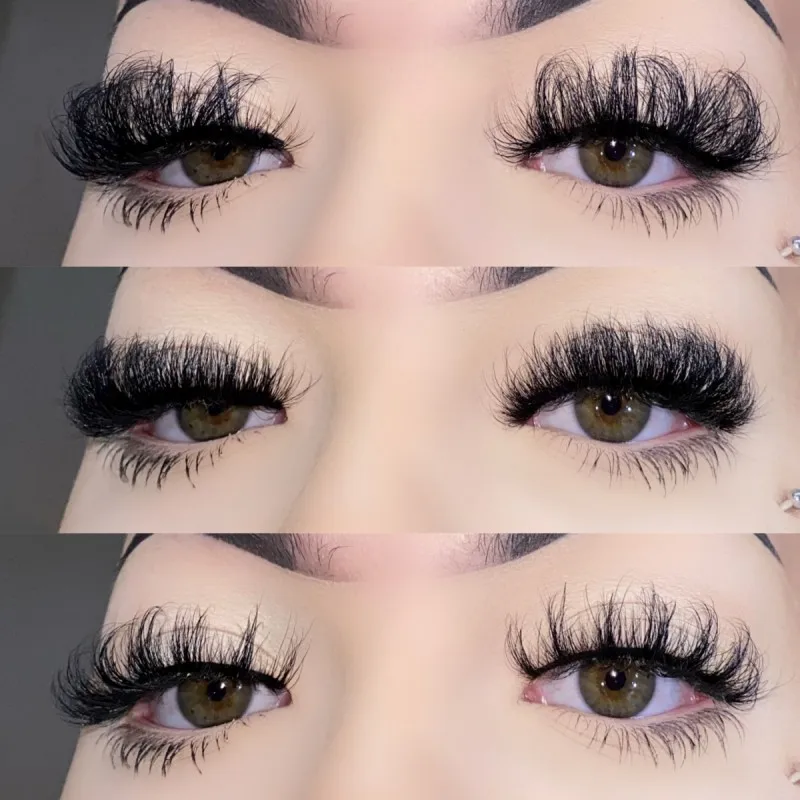 Wholesale Private Label Fluffy Russian Volume Strip Lashes 3d Real Mink Dd Curl 20mm Soft Mink  Eyelash Manufacturer