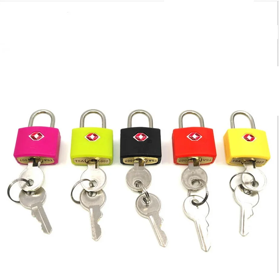 Smart TSA travel abroad with key Open customs lock Pure copper lock core bag ABS case padlock
