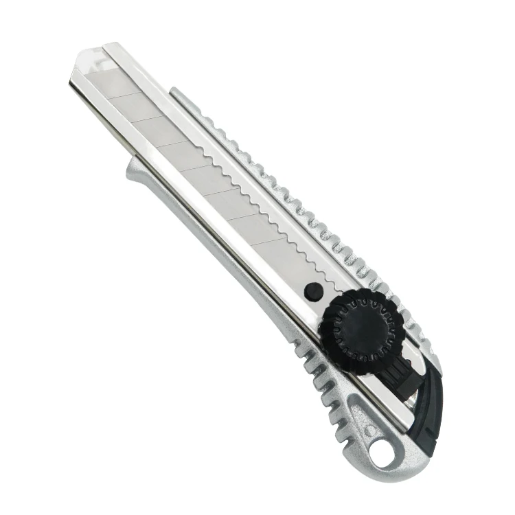 Высококачественный прецизионный мини портативный резак для бумажных коробок алюминиевая ручка сверхмощный Автоматический Фиксатор канцелярский нож