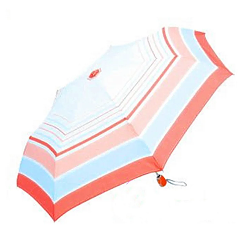 Auto Open and Close Custom with Logo and Color Design Easy to Carry Personal Sun Protection 3 Foldable Mini Pocket Umbrella