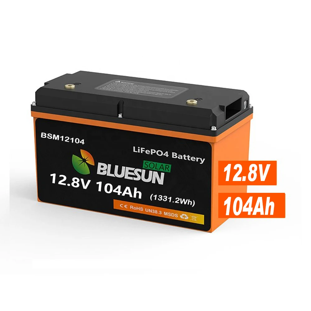 Bluesun 24V Lithium Iron Phosphate Battery 1KWH Lithium Battery 200ah 12V 2KWh Lifepo4 Lithium Battery for Home Use