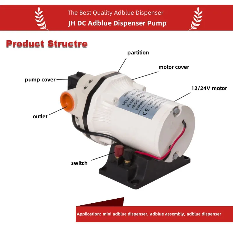 JH-DC Quality and Durable Electric  Adblue Pump Urea Pump  with excellent motor Factory Direct Sale