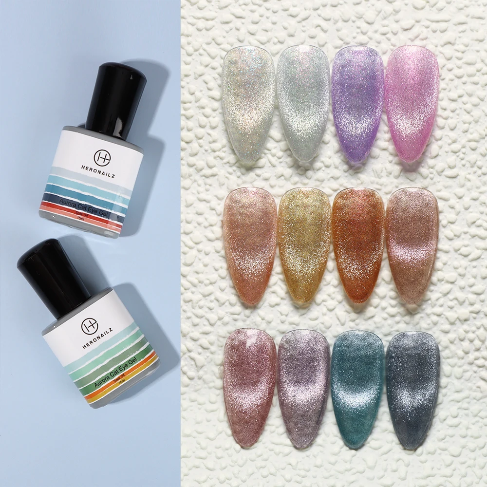 Customized Nail Salon Professional Product Uv Aurora 9D Magnetic Cat Eye Gel Polish