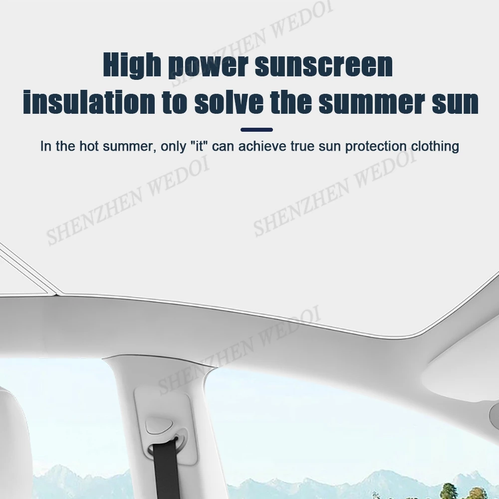 High Quality Car Retractable Sun Shade Panoramic for tesla model 3 highland roof sunshades 2024 Foldable uv rays protection
