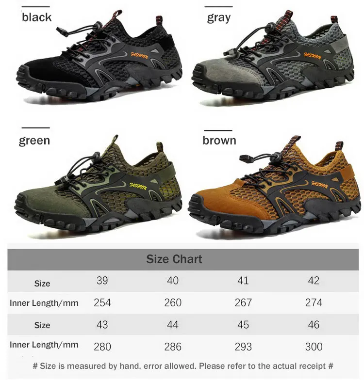 Men Water Hiking Shoes Trail Running Shoes Slip Resistant High Top Aqua Wading Shoes for Fishing River Creek Walking Sneakers
