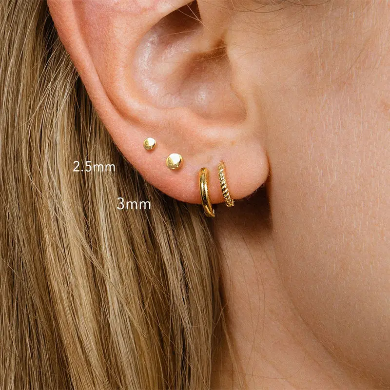 Женские серьги-гвоздики с 925