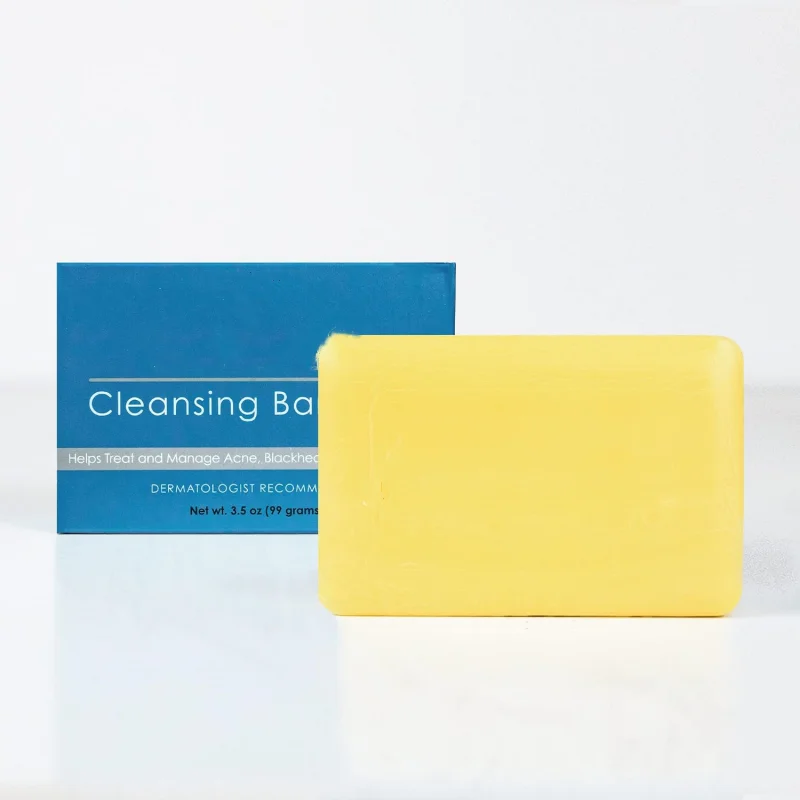 Cleansing Bar Soap with Sulfur for Face and Body deep cleaning Mild ingredients relieving clogged pores Smoothing skin soap