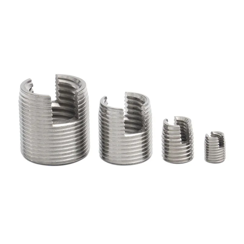 Carbon Steel Locking ensat threaded bushing Stainless Steel Slotted Self Tapping Thread Insert For Thread Repair