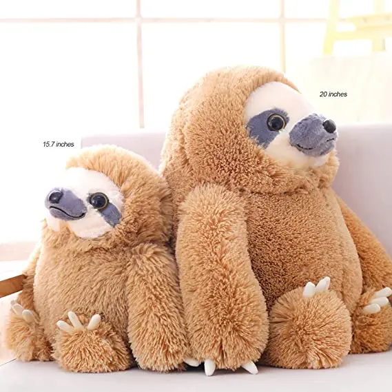 Wholesale Promotional Large Soft lovely Sloth Stuffed Animal Kids Fluffy Stuffed Sloth Birthday Gifts Big Plush Sloth Toy