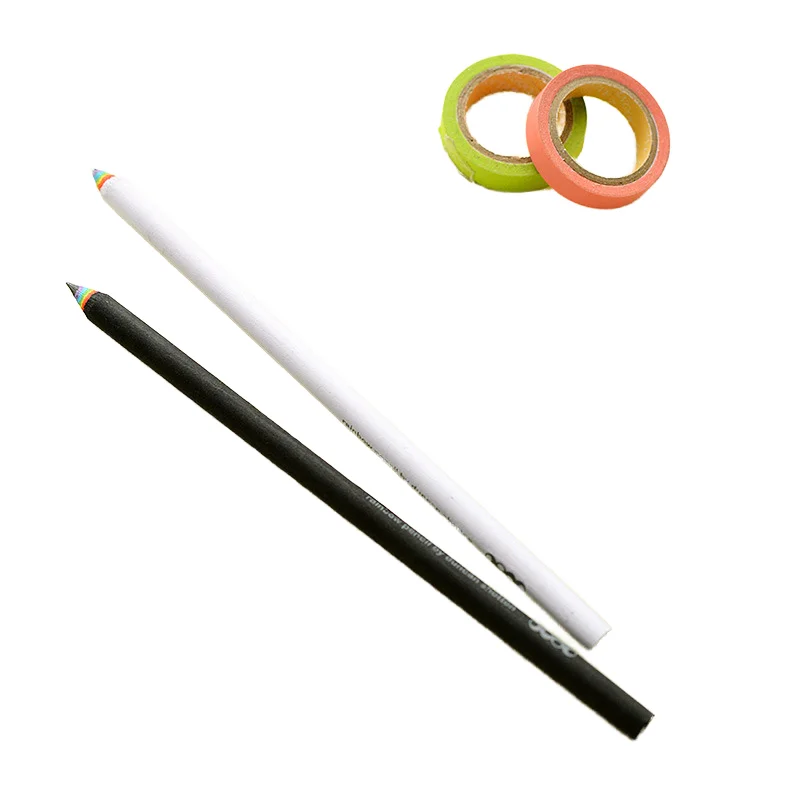 Customizable LOGO Printed Paper Round Rod Pencil Packaged Set for Graffiti Pen Promotional Use or Printable