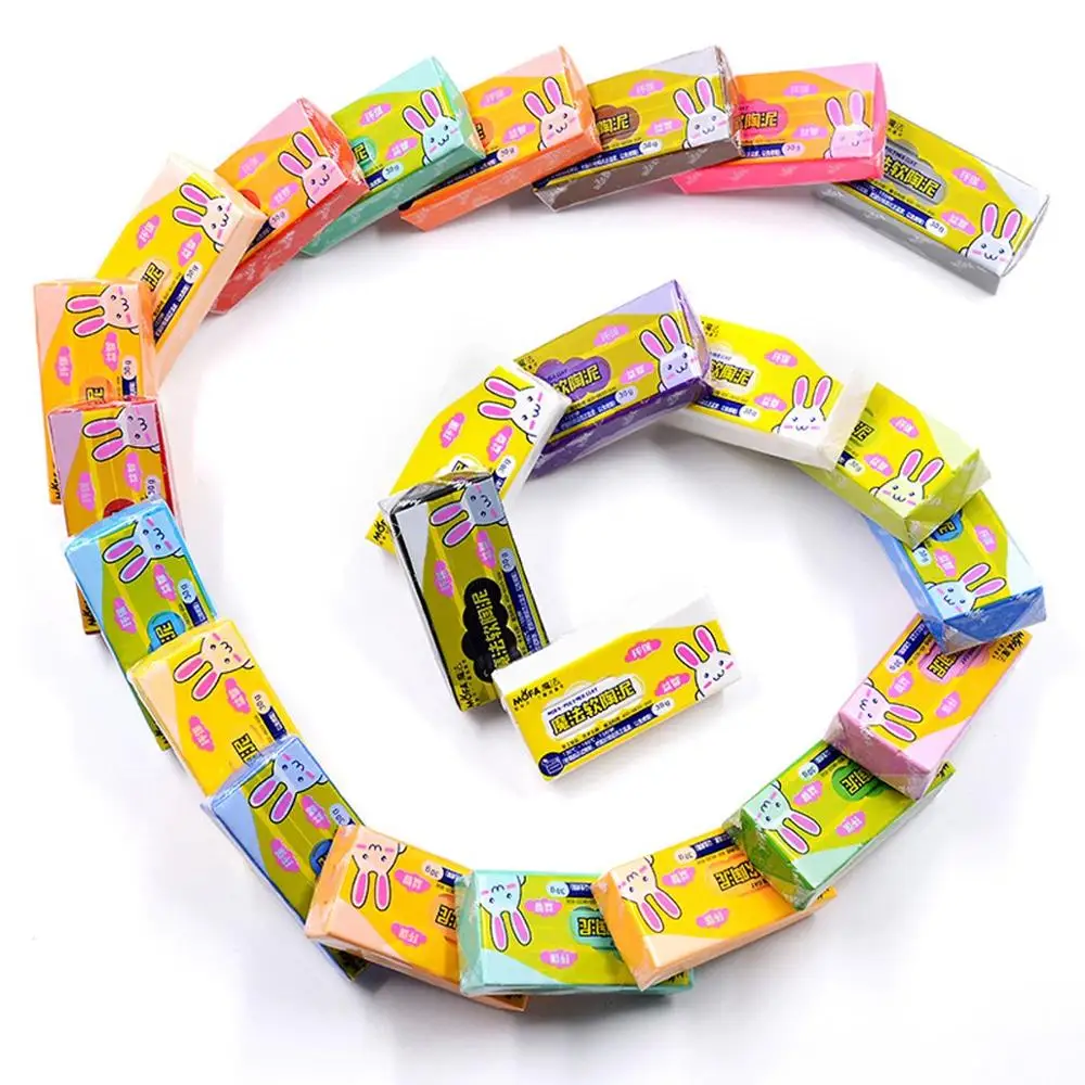 MOFA play dough modeling clay 24 Colors kids Heat gun drying polymer clay