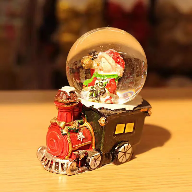 Wholesale Custom 3D Animal Resin Snow Globe 3D Sculpture Model Ornaments for Christmas Art Craft and Anime Gifts