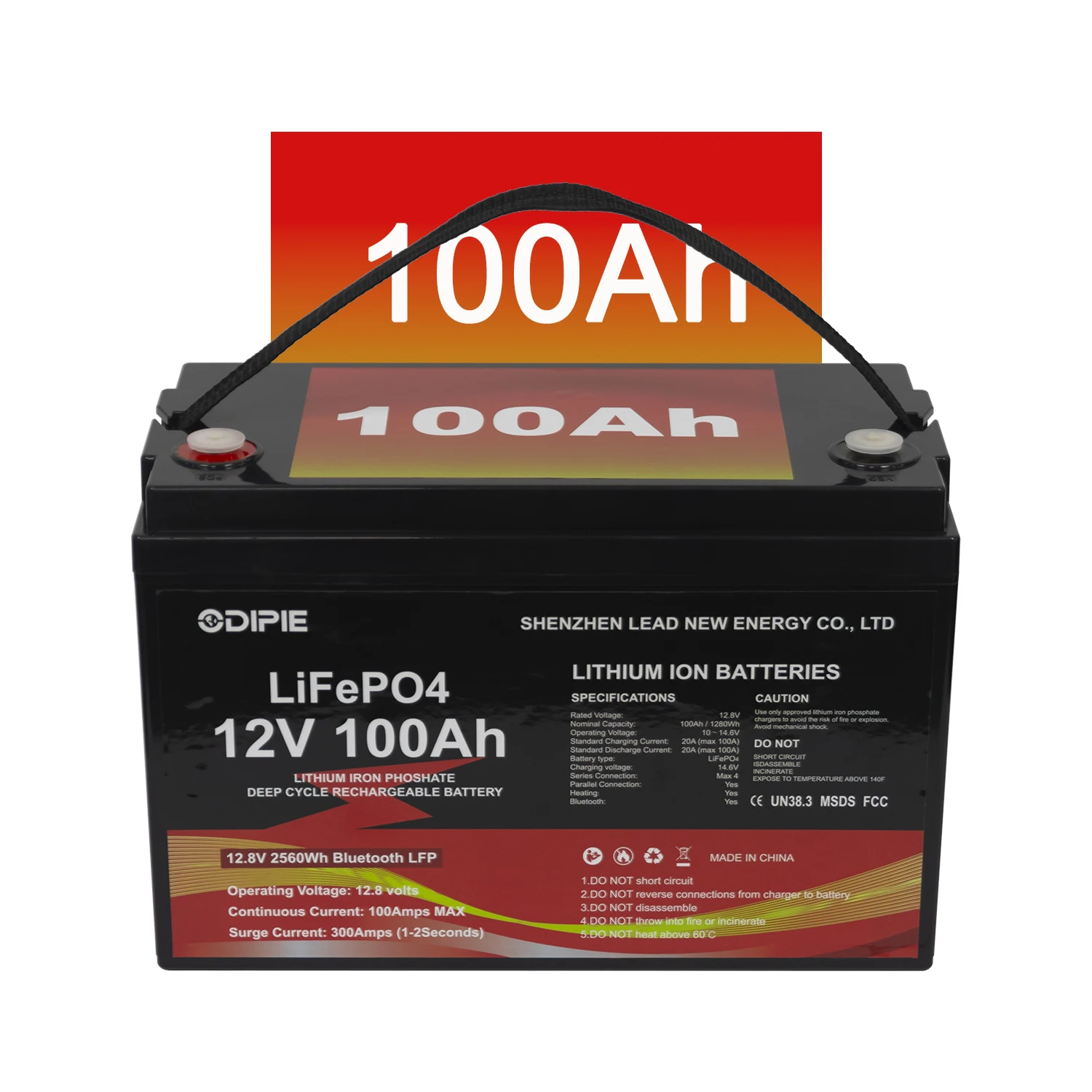 12 8 В 100AH 1280WH литиевая аккумуляторная батарея LiFePO4 идеально подходит для лодки караван гольф-автомобиля Электрический вилочный погрузчик в режиме ожидания