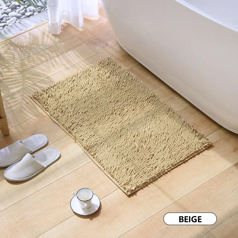 (CHAKME) popcorn bath mat microfiber 950g square-meter chenille bathmat fabric bathroom mat