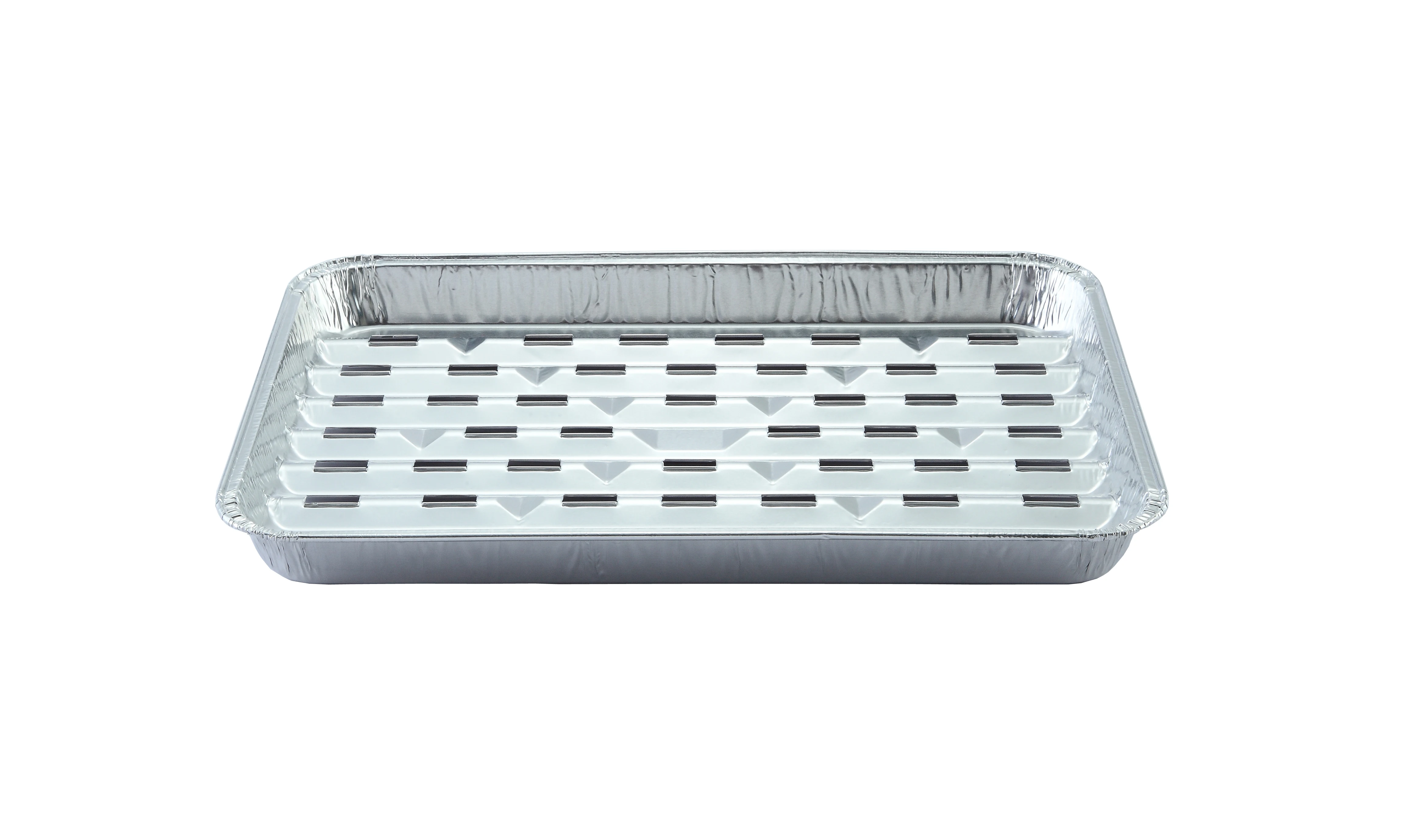 perforated disposable aluminium foil bbq grill tray