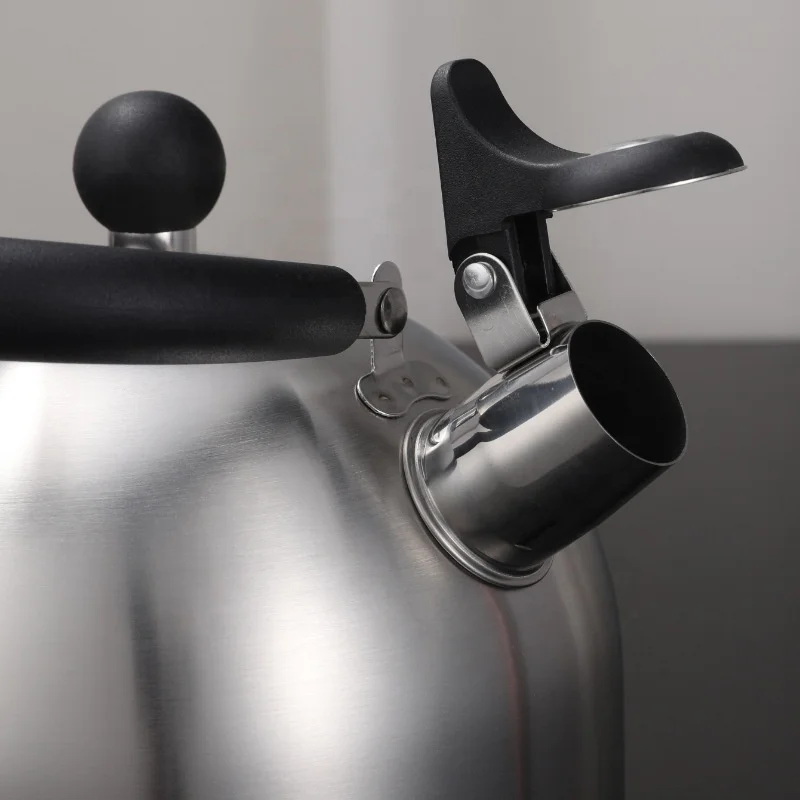 2.5L Stainless Steel Whistling Tea Kettle Tea Pot Kettle For Gas & Induction Stove Classic Whistling Kettle