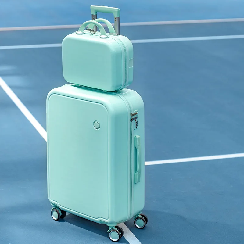 2024 Lovely Color Suitcase Sets Factory Wholesale Password Case Portable Travel Trolley Case With Universal Wheels